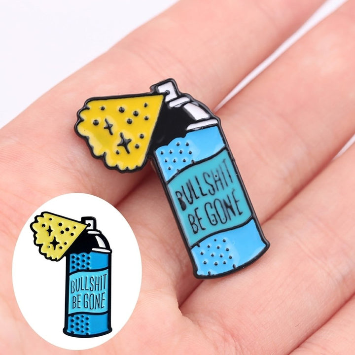 Fashion Unisex Beverage Bottle Brooch Pin Enamel Coat Jacket Denim Jewelry Image 2