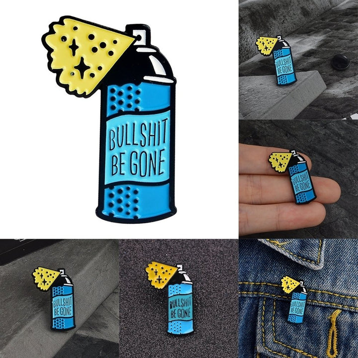 Fashion Unisex Beverage Bottle Brooch Pin Enamel Coat Jacket Denim Jewelry Image 4