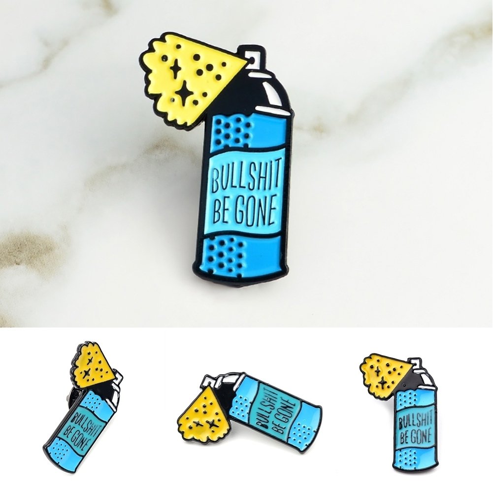 Fashion Unisex Beverage Bottle Brooch Pin Enamel Coat Jacket Denim Jewelry Image 4