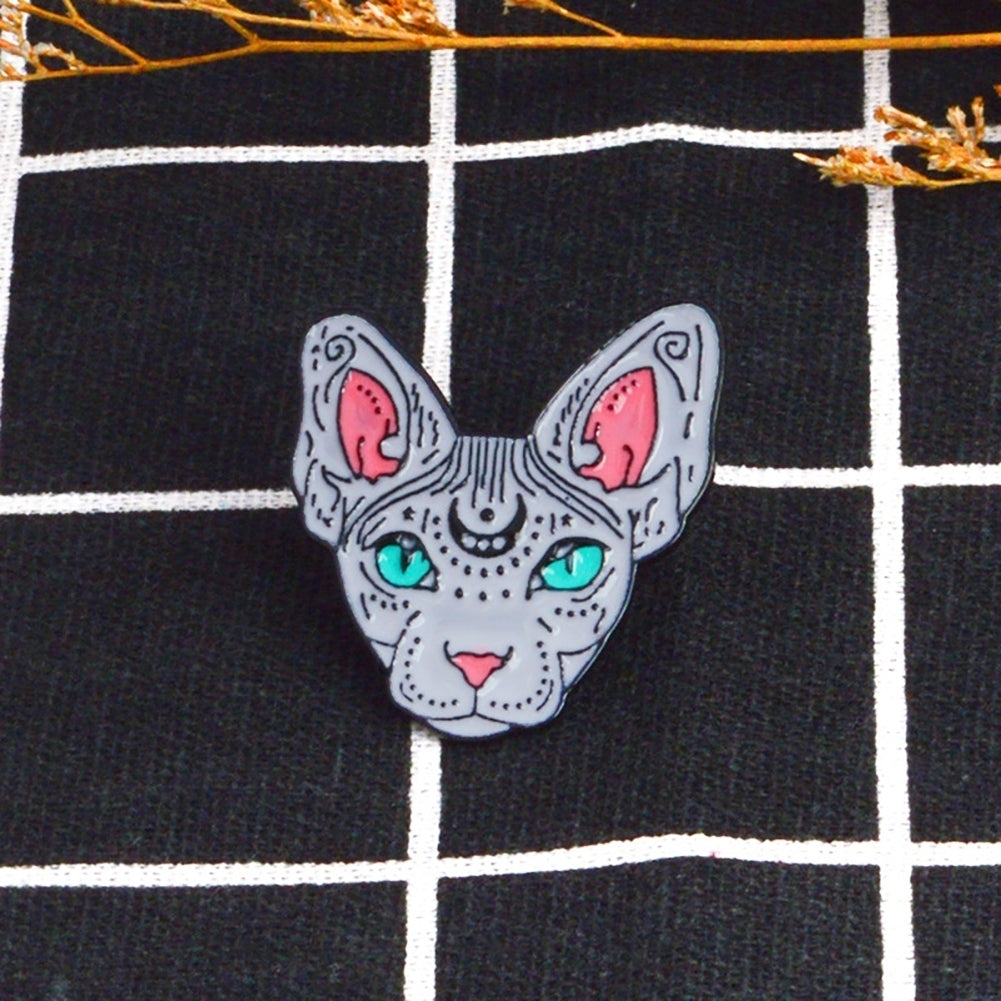 Fashion Men Women Cat Lapel Brooch Pin Enamel Coat Jacket Denim Badge Jewelry Image 8