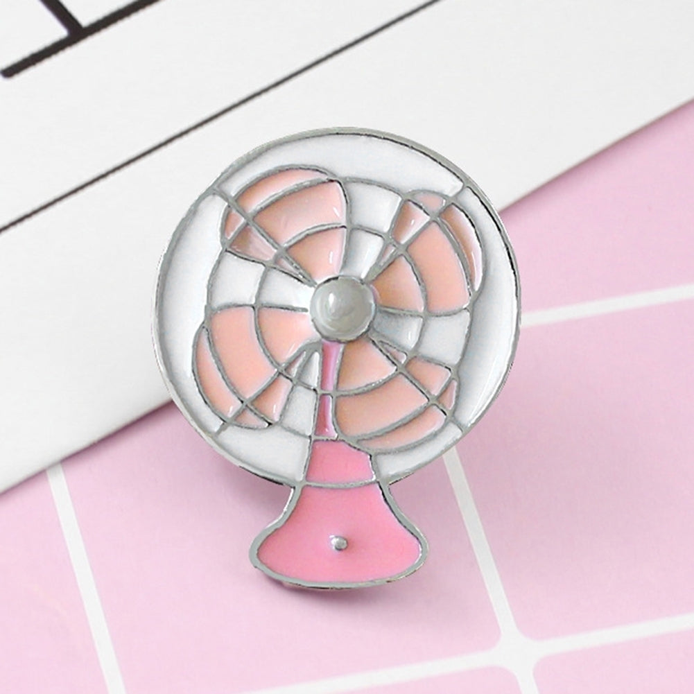 Classic Fan Style Cute Enamel Lapel Pin Button Badge Brooch Women Jewelry Gift Image 1