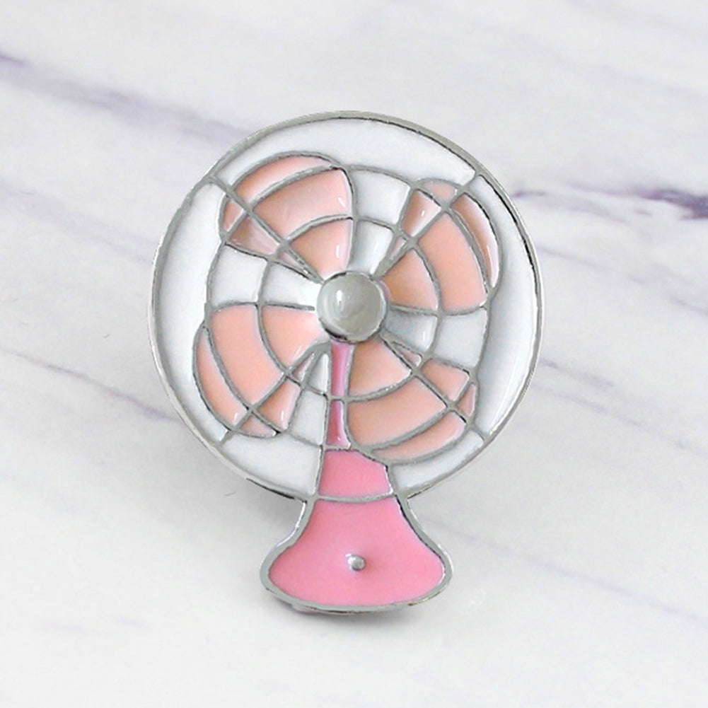 Classic Fan Style Cute Enamel Lapel Pin Button Badge Brooch Women Jewelry Gift Image 2