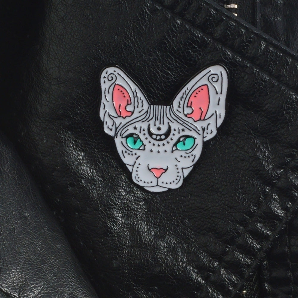 Fashion Men Women Cat Lapel Brooch Pin Enamel Coat Jacket Denim Badge Jewelry Image 10