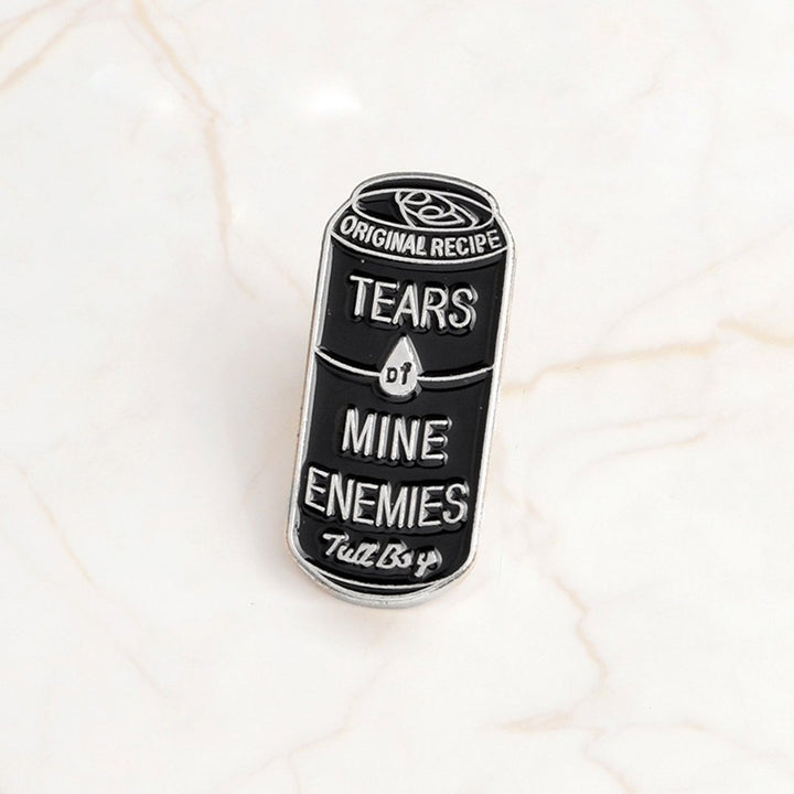 Women Men Can Shape Enamel Tears of Mine Enemies Lapel Button Pin Badge Brooch Image 8