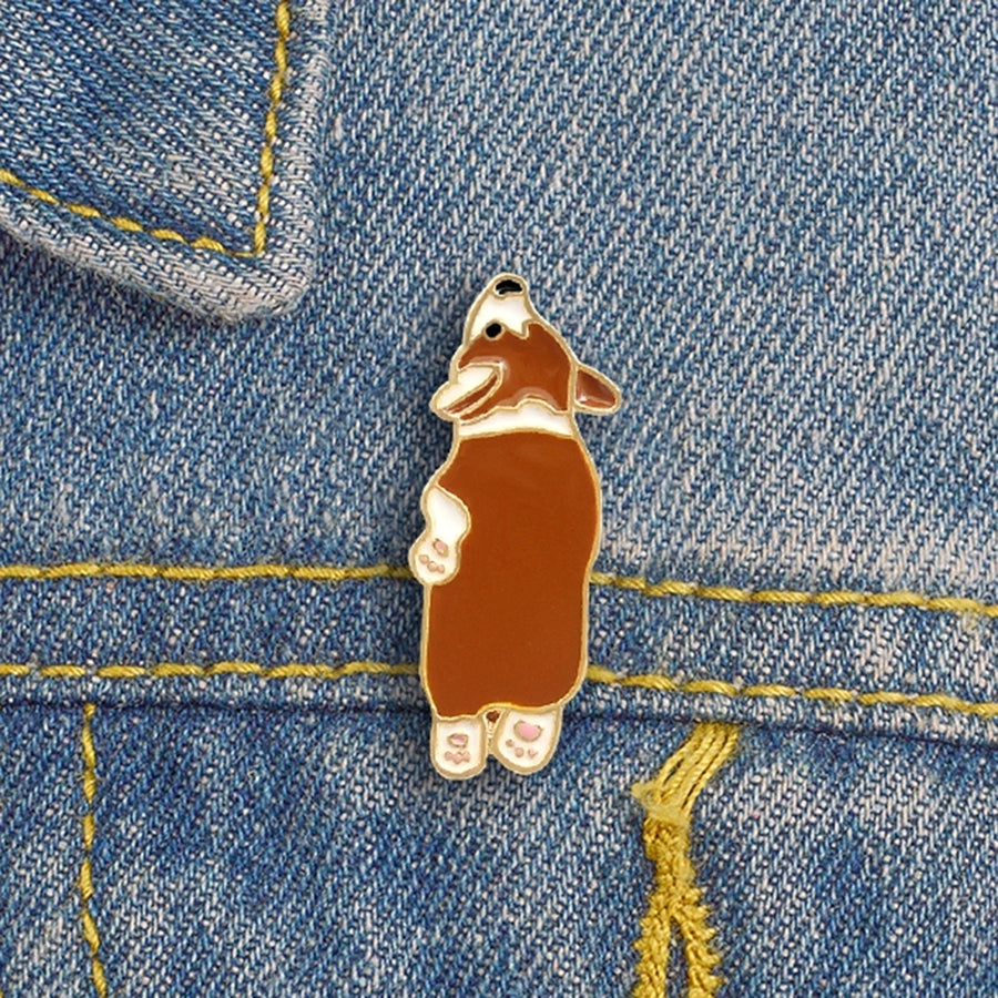 Cartoon Dog Paw Enamel Brooch Pin Denim Jacket Backpack Badge Jewelry Decor Image 1
