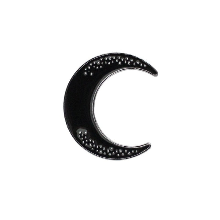 Fashion Crescent Moon Coat Jacket Button Brooch Pin Unisex Enamel Party Gift Image 12