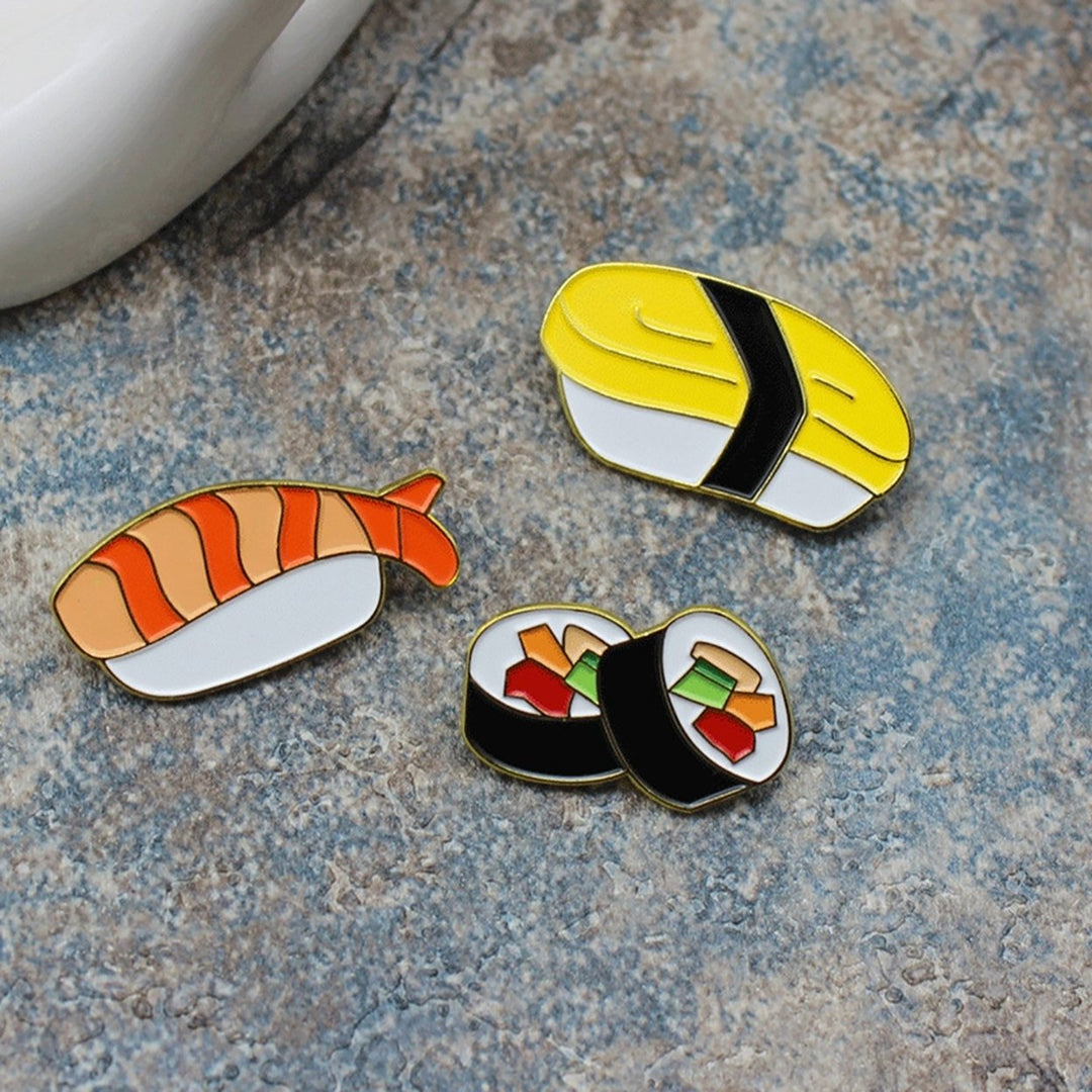 Kawaii Sushi Brooch Pin Japanese Food Enamel Badge Jeans Hat Jewelry Decor Gift Image 4