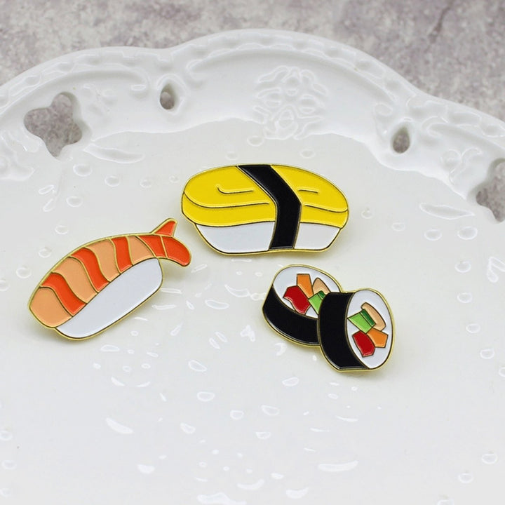 Kawaii Sushi Brooch Pin Japanese Food Enamel Badge Jeans Hat Jewelry Decor Gift Image 7