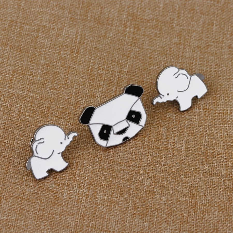 Lovely Panda Elephant Women Men Brooch Pin Breastpin Jewelry Shawl Scarf Decor Image 1