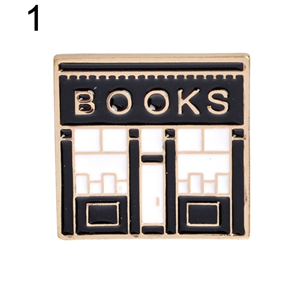 Cute Dialogue Box Book Enamel Button Brooch Pin Badge Women Accessory Jewelry Image 1