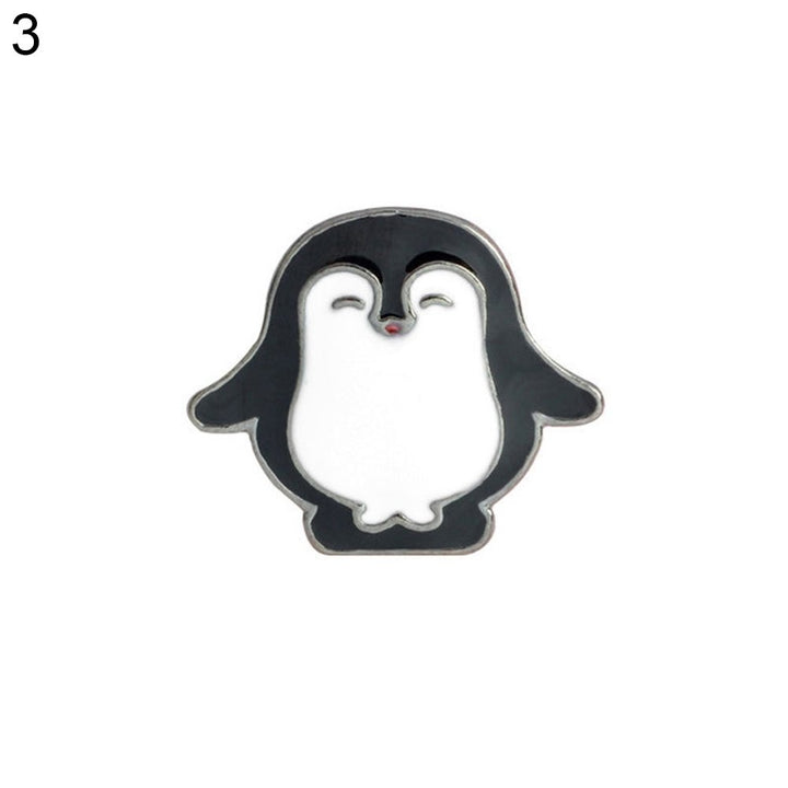 Cute Women Cartoon Panda Penguin Enamel Brooch Pin Button Badge Lapel Jewelry Image 1