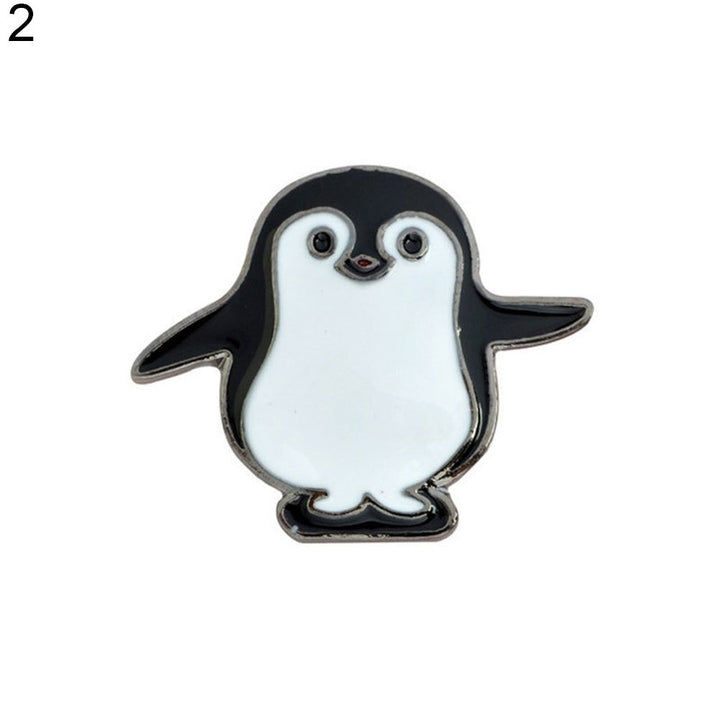 Cute Women Cartoon Panda Penguin Enamel Brooch Pin Button Badge Lapel Jewelry Image 3