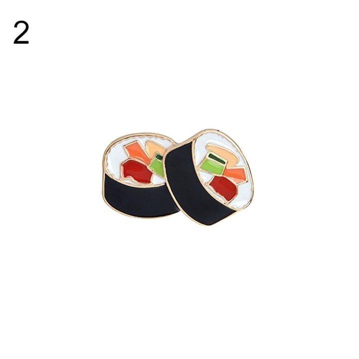 Enamel Unisex Sushi Brooch Pin Denim Jacket Coat Leather Jewelry Badge Decor Image 3