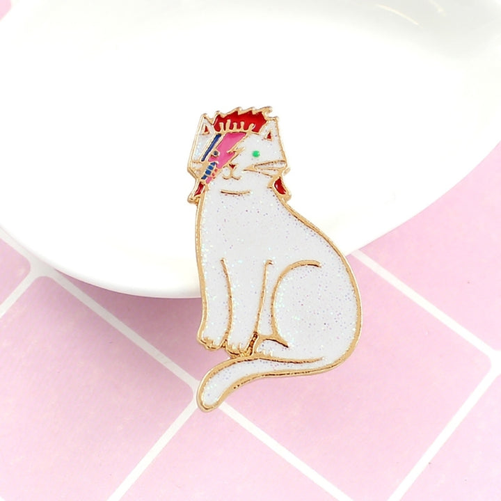 Novelty Unisex Lapel Jacket Badge Enamel Crown Cat Brooch Pin Jewelry Decor Image 9