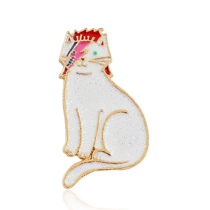 Novelty Unisex Lapel Jacket Badge Enamel Crown Cat Brooch Pin Jewelry Decor Image 12