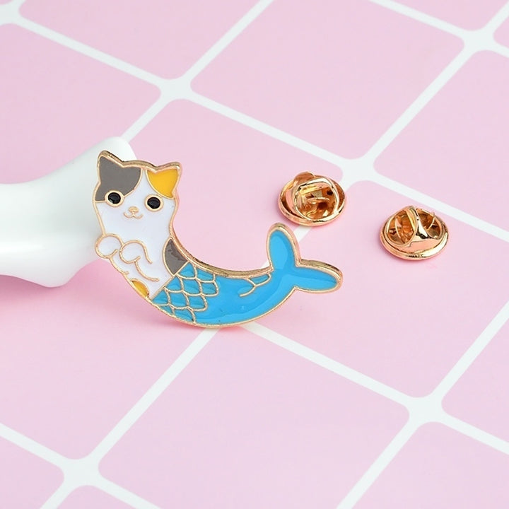 Fashion Unisex Cartoon Cat Brooch Pin Badge Enamel Jacket Denim Jewelry Decor Image 10