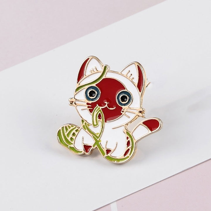 Unisex Cartoon Animal Cat Enamel Brooch Pin Hat Bag Scarf Jewelry Badge Decor Image 3