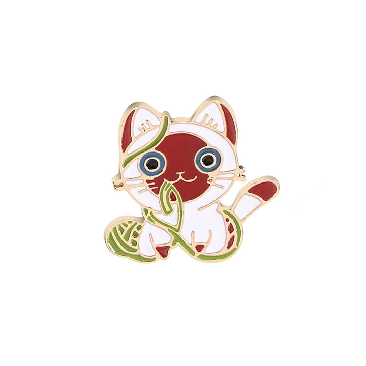 Unisex Cartoon Animal Cat Enamel Brooch Pin Hat Bag Scarf Jewelry Badge Decor Image 6