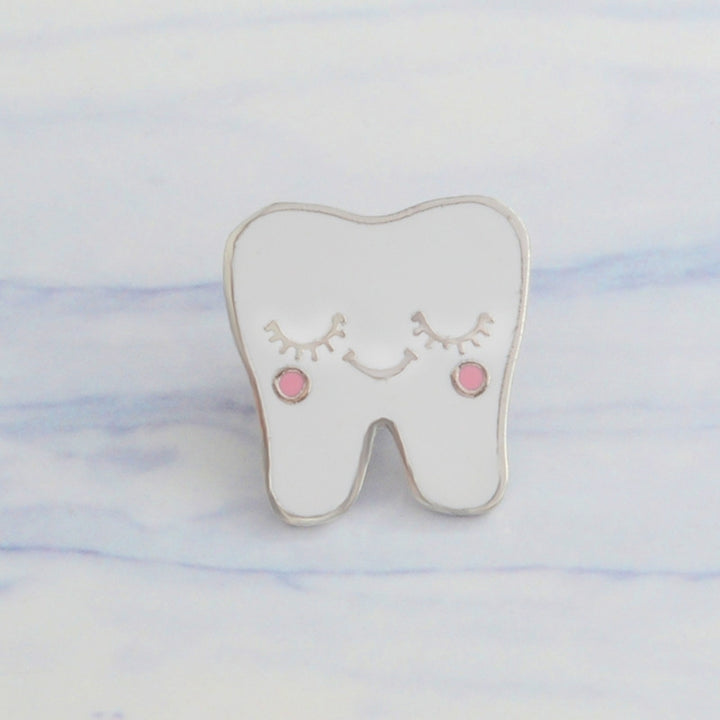 Cute Cartoon Alloy Tooth Pattern Lapel Brooch Pin Unisex Enamel Badge Decor Image 8