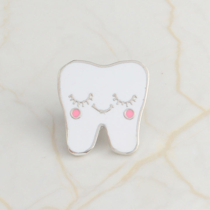 Cute Cartoon Alloy Tooth Pattern Lapel Brooch Pin Unisex Enamel Badge Decor Image 10