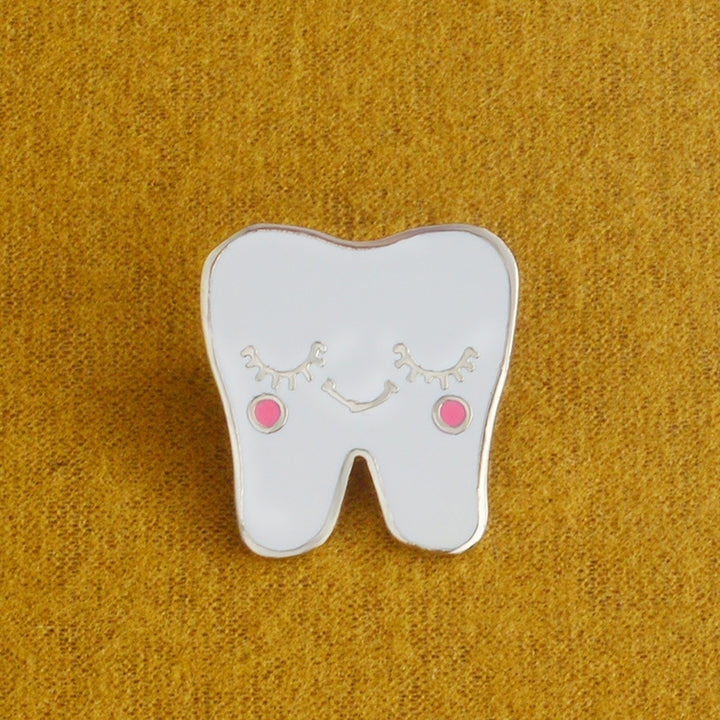 Cute Cartoon Alloy Tooth Pattern Lapel Brooch Pin Unisex Enamel Badge Decor Image 11