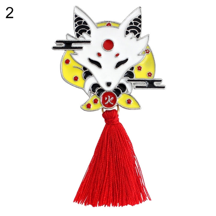 Enamel Unisex Deer Fox Rabbit Tassel Brooch Pin Denim Jacket Jewelry Badge Image 4