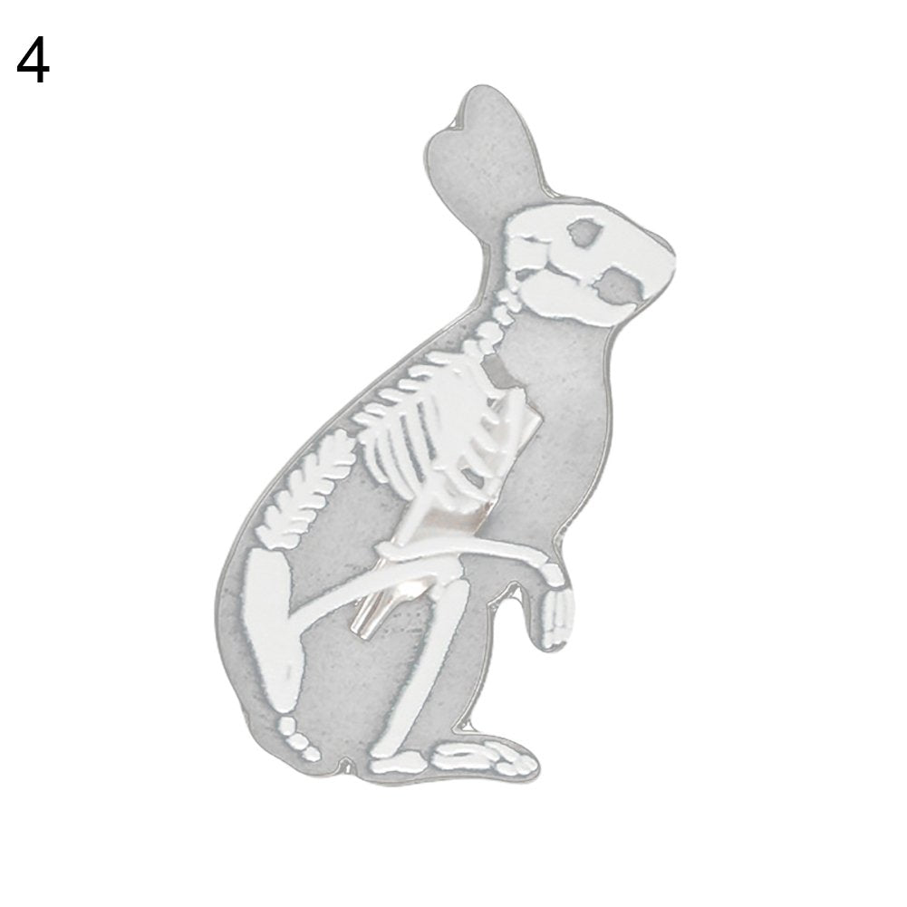 Clear Pig Cat Penguin Rabbit Bird Mouse Brooch Pin Denim Jacket Backpack Badge Image 4