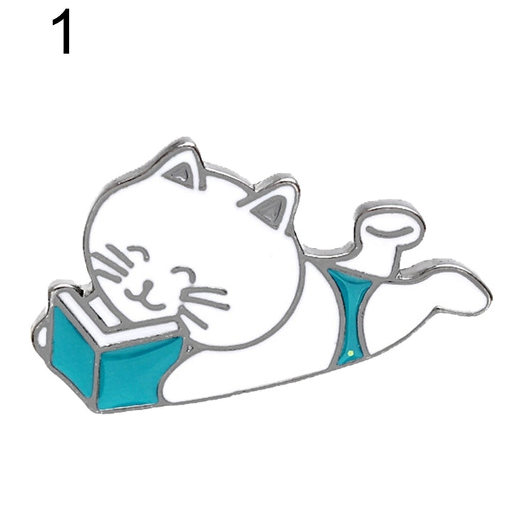 Cartoon Cute Sleeping Cat Enamel Brooch Pin Badge Clothes Decor Jewelry Gift Image 9