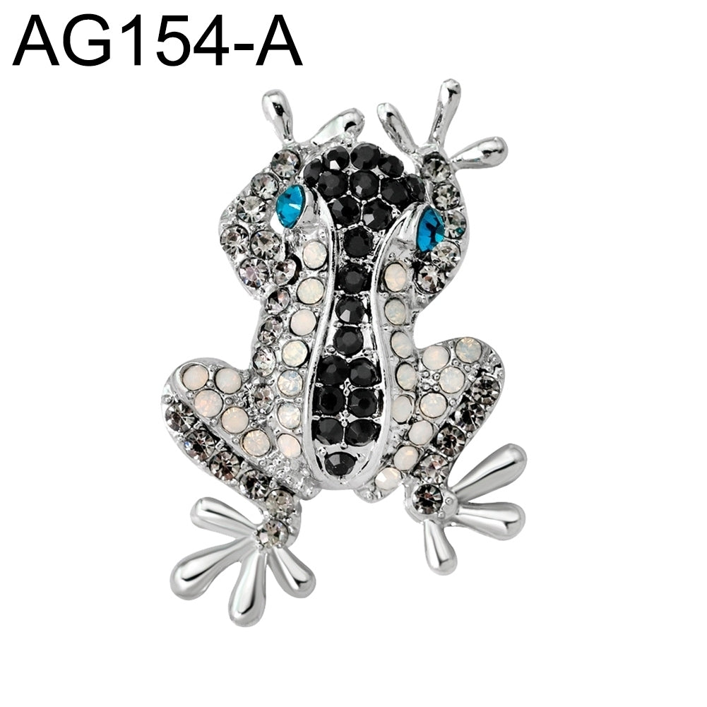 Fashion Women Frog Rhinestone Inlaid Brooch Pin Clothes Decoration Jewelry Gift Image 10