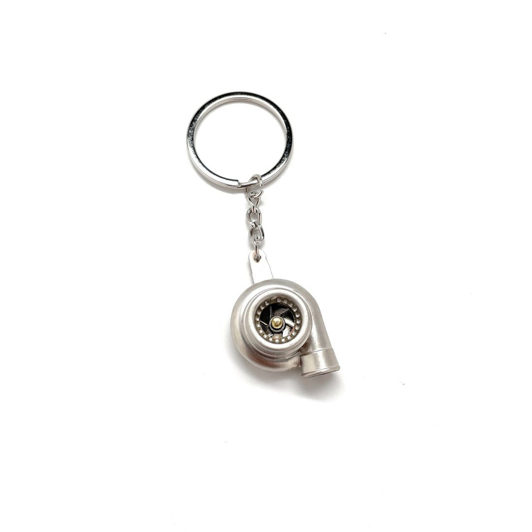 Turbo Charger Keychain Solid Silver Race Car Charm Car Key Chain with Key Ring Car Lover Gift Mechanic Gift Image 6