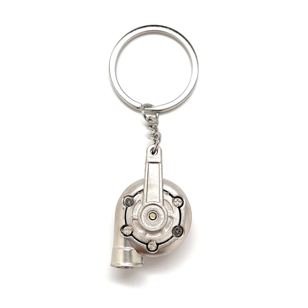 Turbo Charger Keychain Solid Silver Race Car Charm Car Key Chain with Key Ring Car Lover Gift Mechanic Gift Image 7