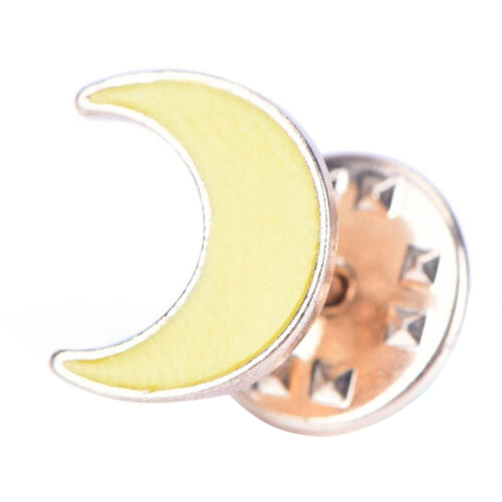 Cartoon Enamel Moon Alien Planet Badge Collar Lapel Brooch Pin Clothes Jewelry Image 3