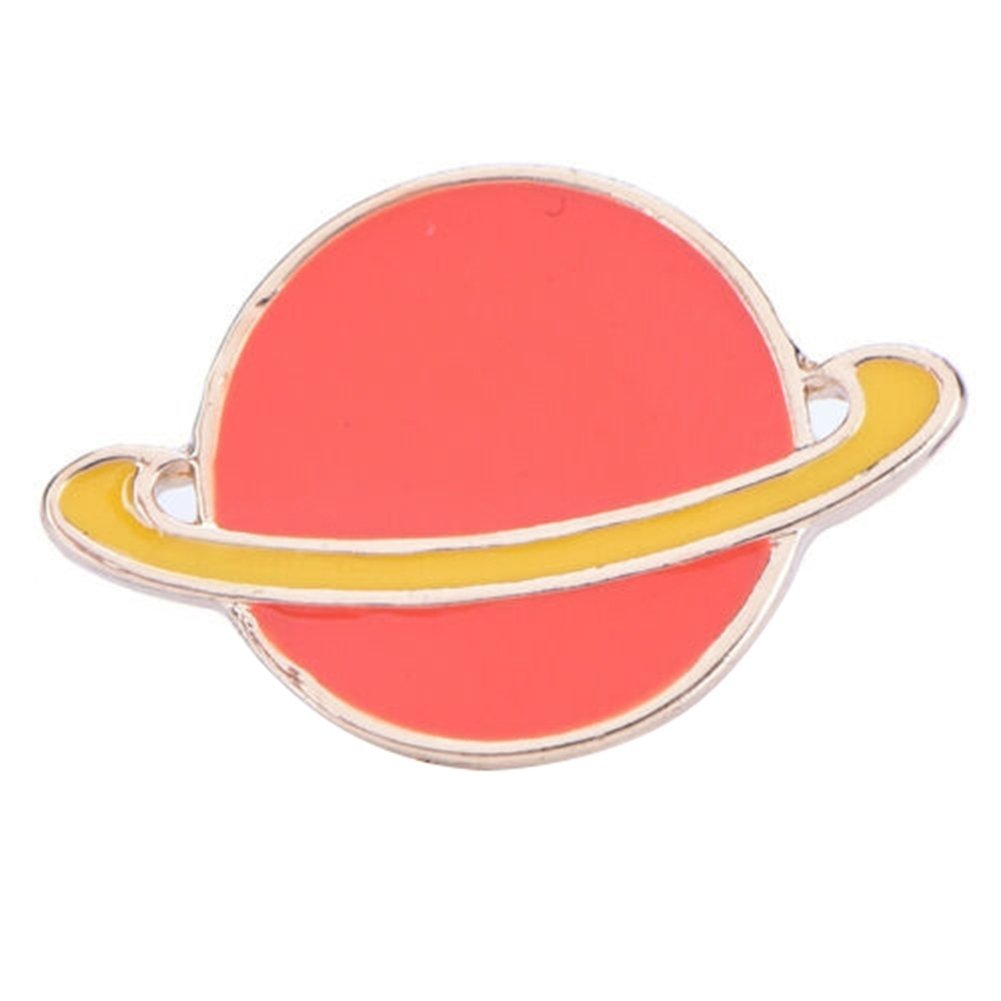 Cartoon Enamel Moon Alien Planet Badge Collar Lapel Brooch Pin Clothes Jewelry Image 6