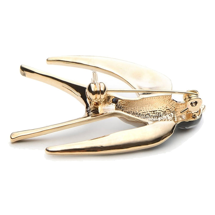 Fashion Women Enamel Swallow Bird Collar Brooch Pin Lapel Clothes Jewelry Decor Image 6
