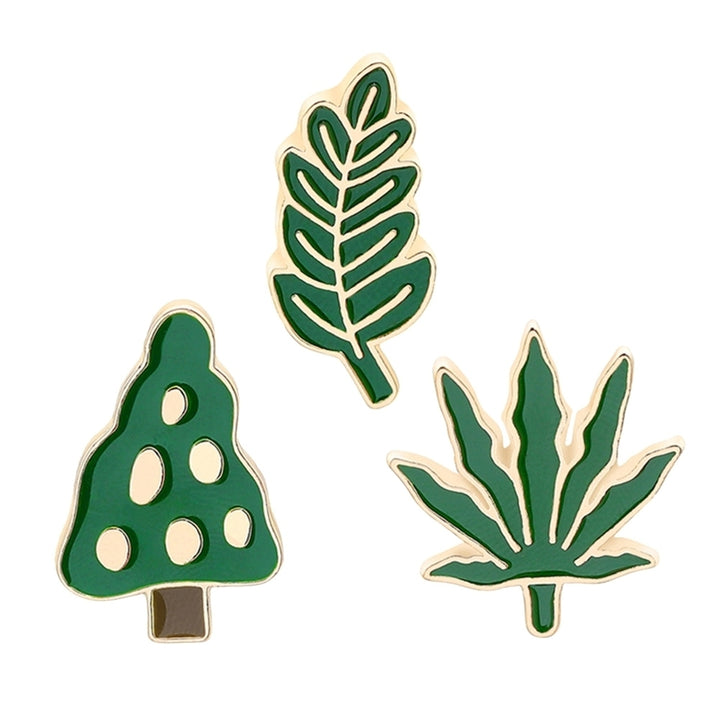 Men Women Green Tree Leaf Enamel Brooch Pin Breastpin Scarf Hat Jewelry Gift Image 12