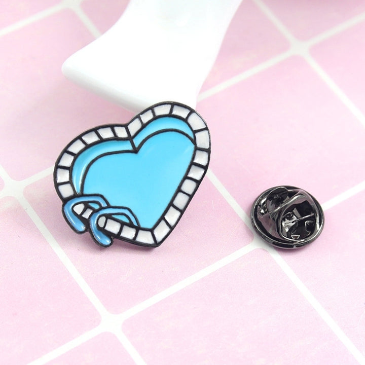 Cartoon Enamel Love Heart Swimming Pool Badge Collar Lapel Brooch Pin Jewelry Image 6