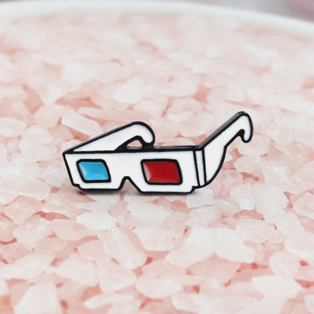 Fashion 3D Sunglasses Badge Collar Lapel Brooch Pin Clothes Jewelry Bag Decor Image 3