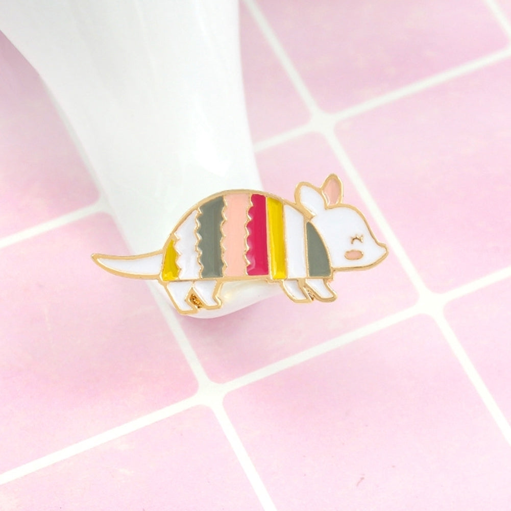 Cute Cartoon Rainbow Mouse Enamel Badge Lapel Brooch Pin Clothes Jewelry Decor Image 4