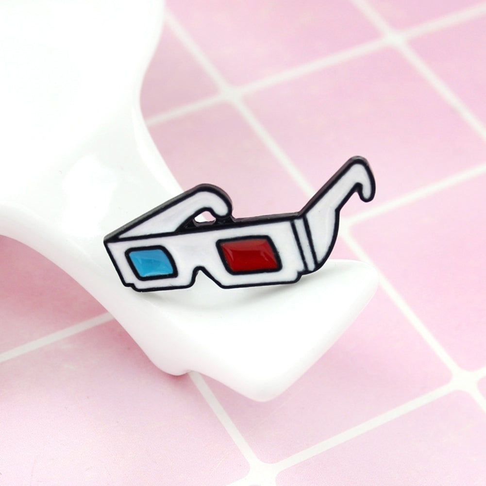 Fashion 3D Sunglasses Badge Collar Lapel Brooch Pin Clothes Jewelry Bag Decor Image 6