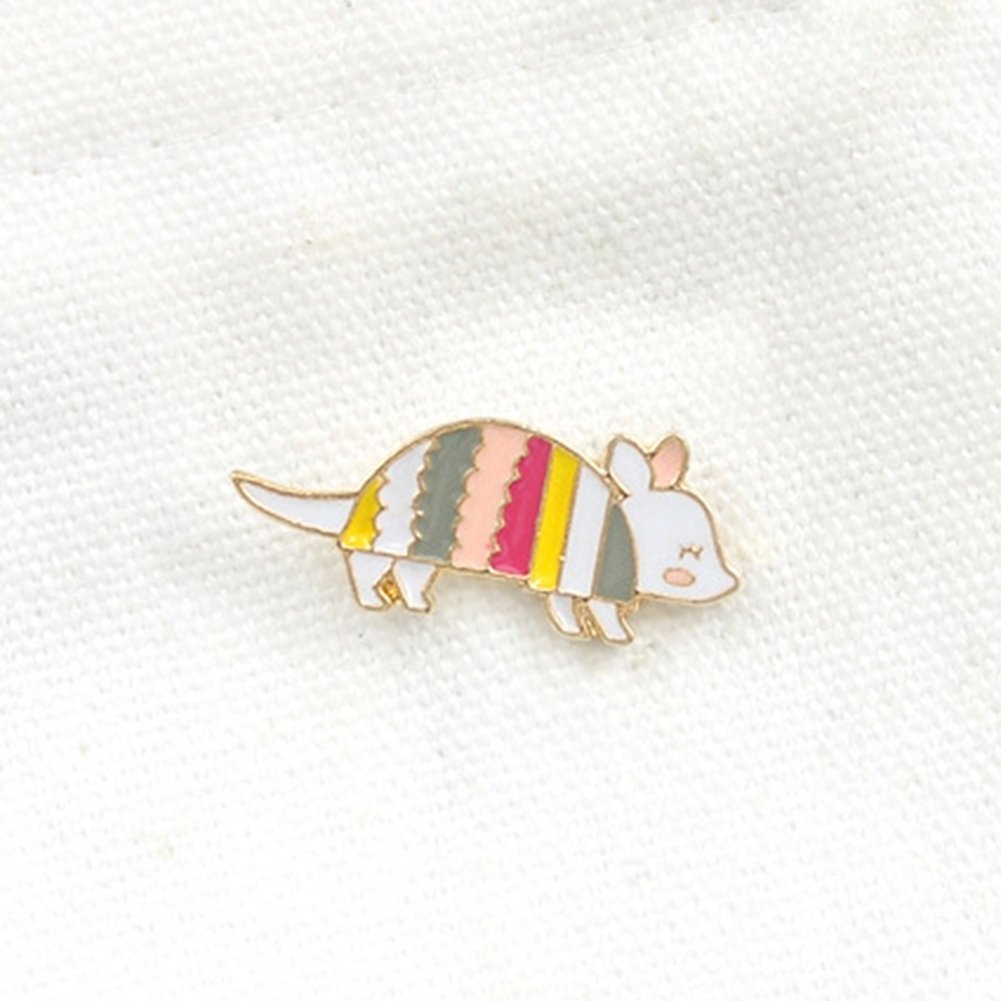 Cute Cartoon Rainbow Mouse Enamel Badge Lapel Brooch Pin Clothes Jewelry Decor Image 9