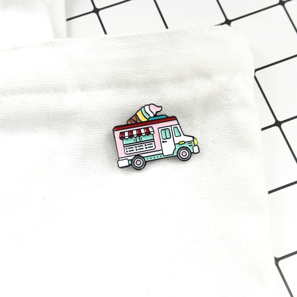 Multicolor Enamel Ice Cream Car Badge Collar Lapel Brooch Pin Clothes Jewelry Image 9