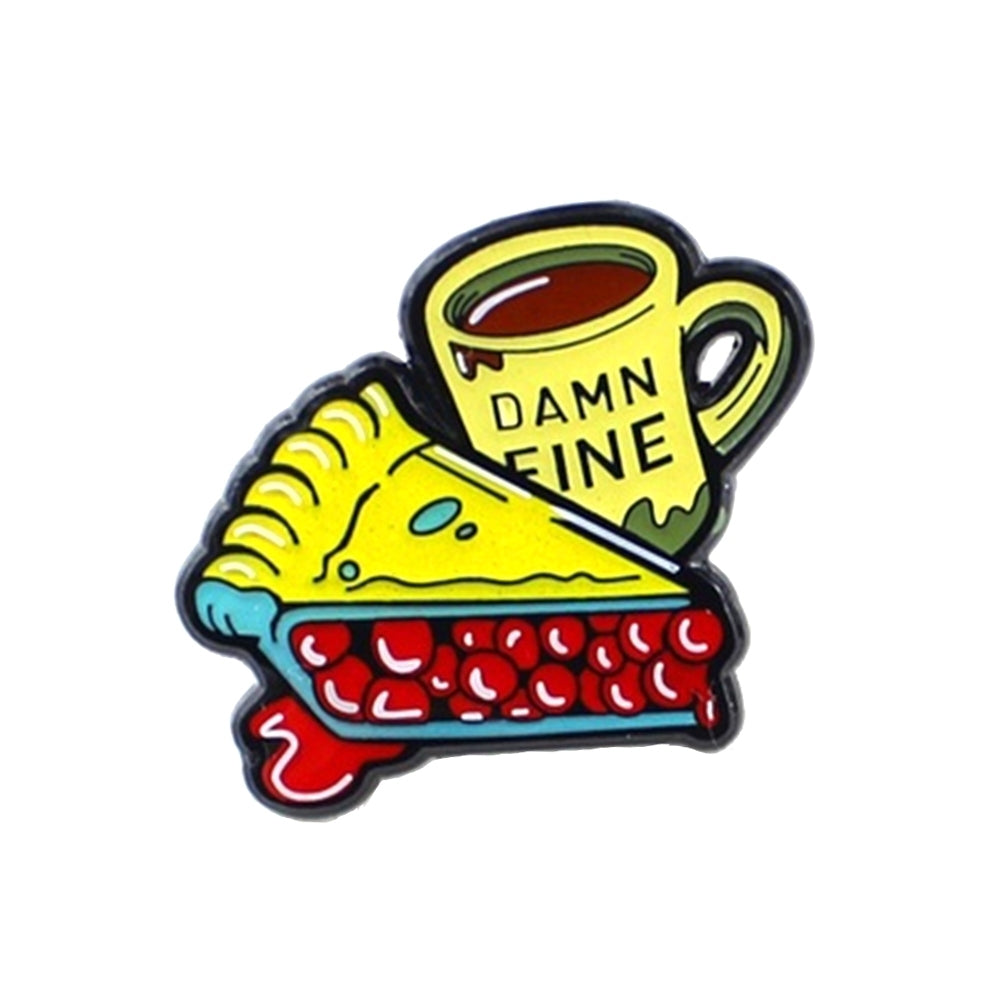 Cartoon Enamel Cake Coffee Cup Badge Collar Lapel Brooch Pin Clothes Jewelry Image 11