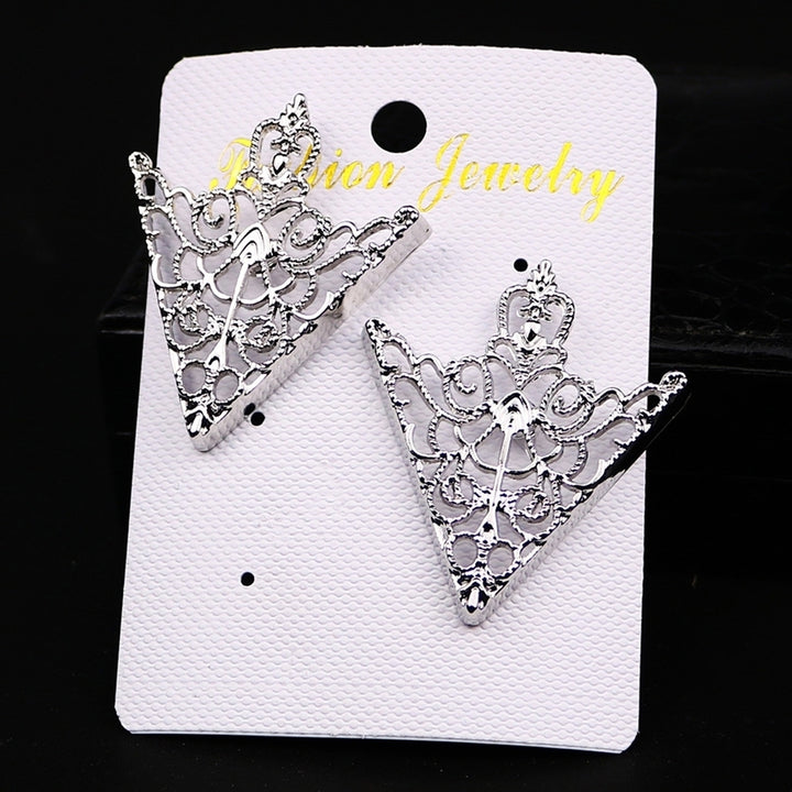 1Pair Unisex Fashion Hollow Geometric Flower Brooch Pin Suit Tie Hat Scarf Badge Image 11