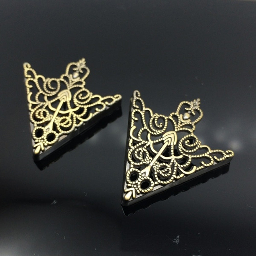 1Pair Unisex Fashion Hollow Geometric Flower Brooch Pin Suit Tie Hat Scarf Badge Image 12