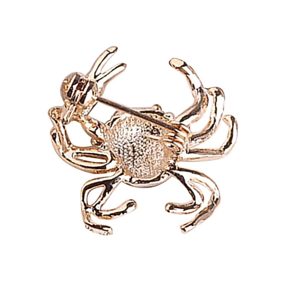 Cute Women Crab Shape Enamel Brooch Pin Shirt Sweater Neck Clip Backpack Badge Image 6