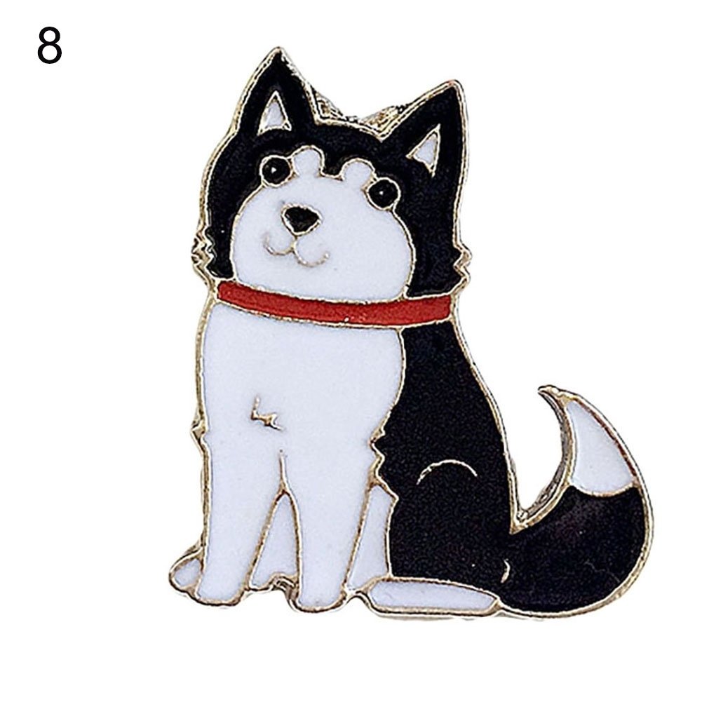 Cute Animal Pet Dog Enamel Brooch Pin Badge Shirt Jacket Collar Jewelry Gift Image 1