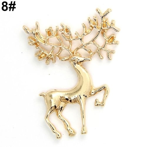 Wedding Party Christmas Lovely Gift Jewelry Rhinestone Enamel Alloy Brooch Pin Image 8