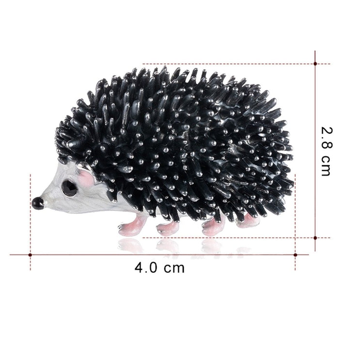 Cute Hedgehog Shape Brooch Pin Women Enamel Animal Jewelry Backpack Jacket Decor Image 7