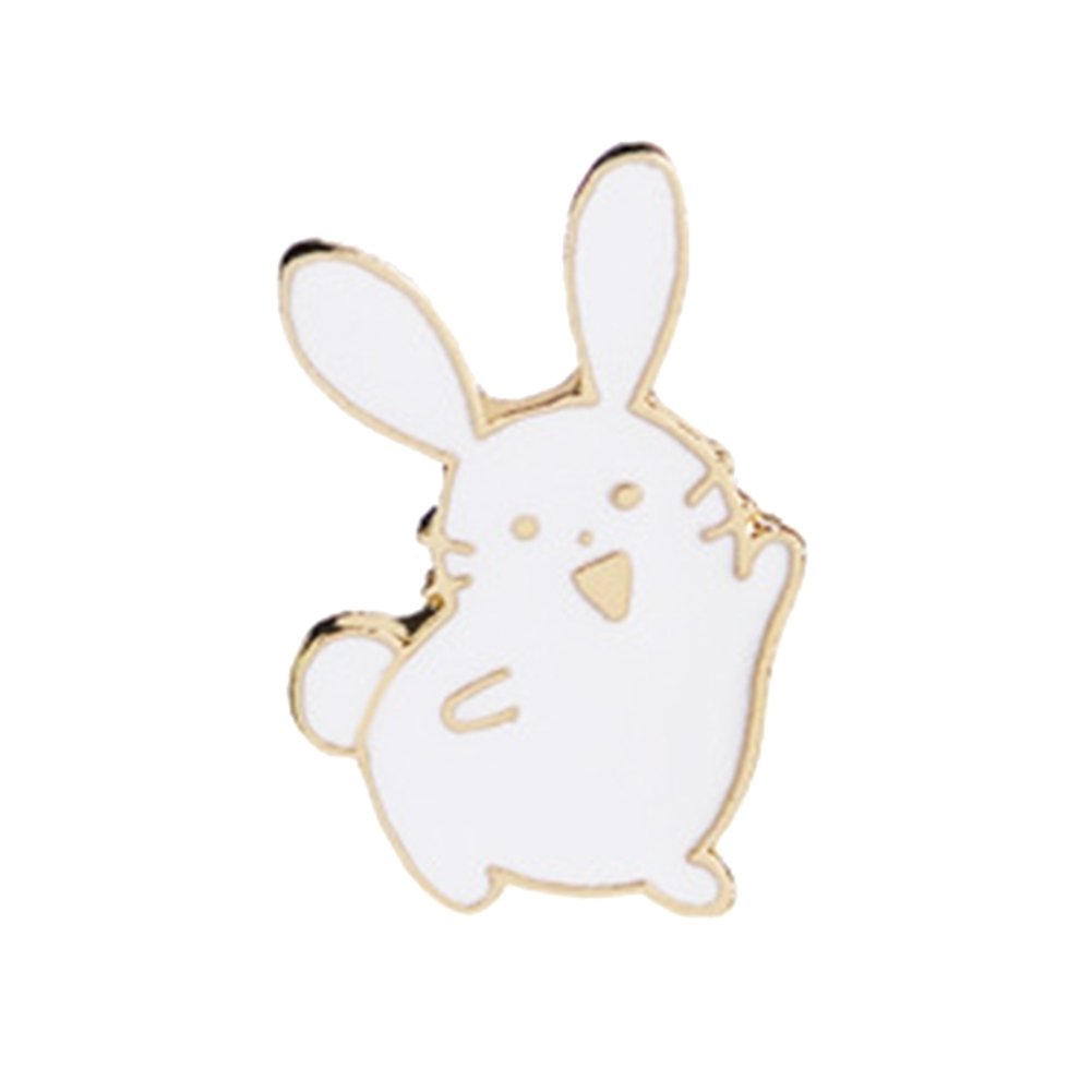 Cute Women Cartoon Rabbit Brooch Pin Enamel Denim Backpack Badge Jewelry Gift Image 6