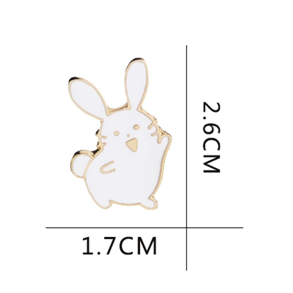 Cute Women Cartoon Rabbit Brooch Pin Enamel Denim Backpack Badge Jewelry Gift Image 7